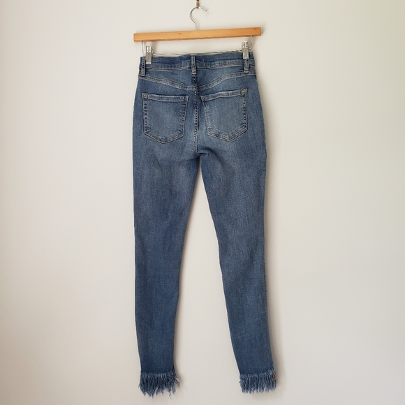 Free People Great Heights Frayed Skinny Jeans 25 - Picture 3 of 7